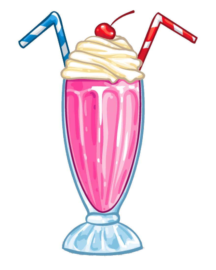 Strawberry Milkshake PNG Clipart