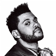 The Weeknd Hairstyle PNG HD -afbeelding