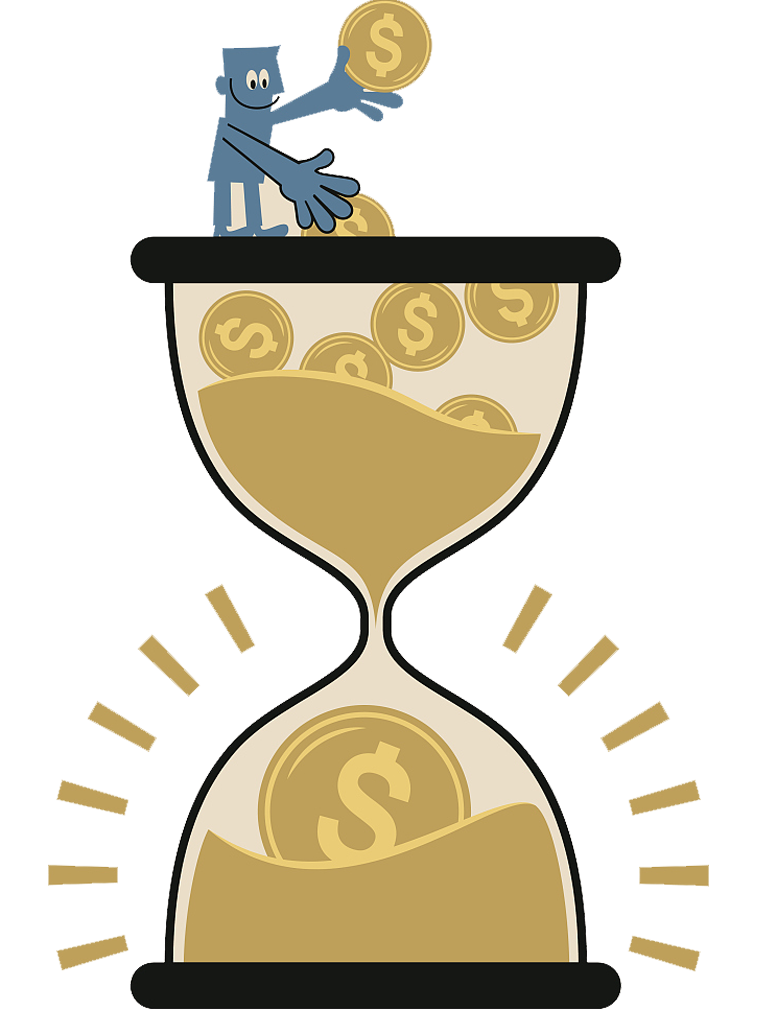 Time Sand Clock PNG Image