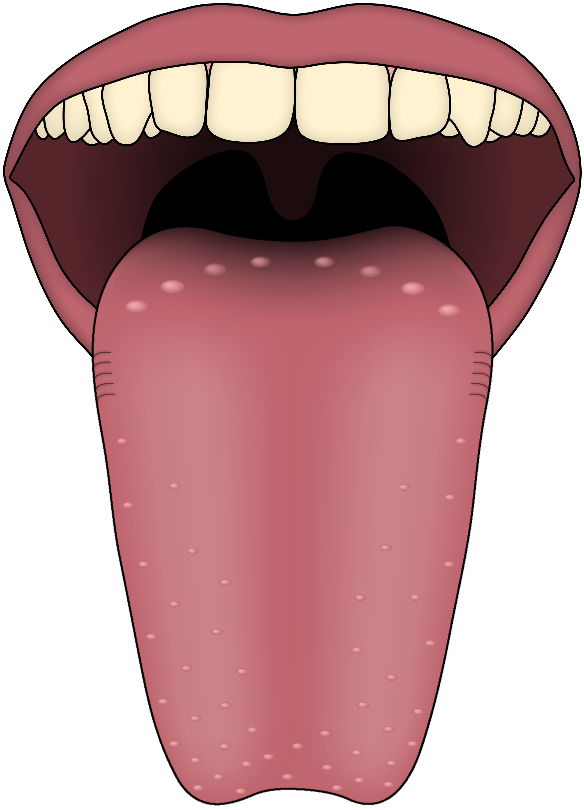 PNG -Bilddatei mit Zungen
