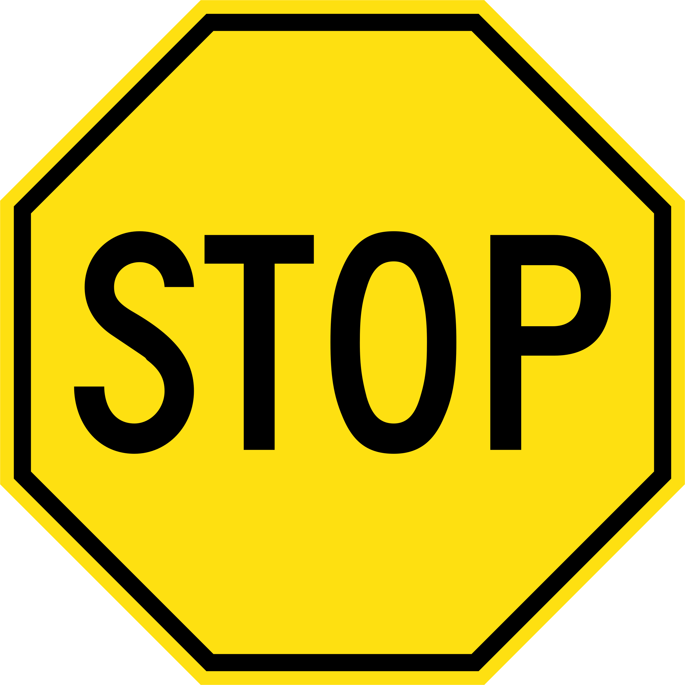Traffic Signal Stop Sign