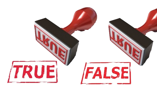 True And False PNG Free Image