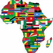 Vector Afrika kaart PNG