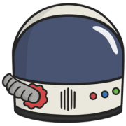 Image PNG de casque dastronaute vectoriel
