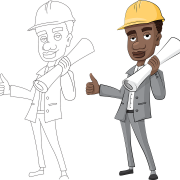 Vector Construction Engineer PNG