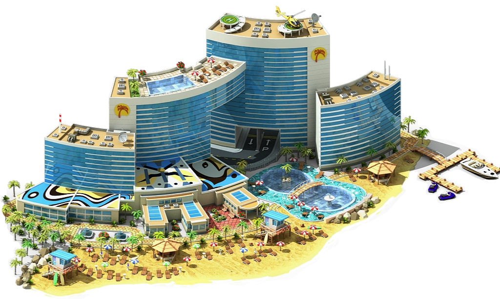 Vector Hotel PNG Image