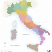 Vector Italië kaart png download afbeelding