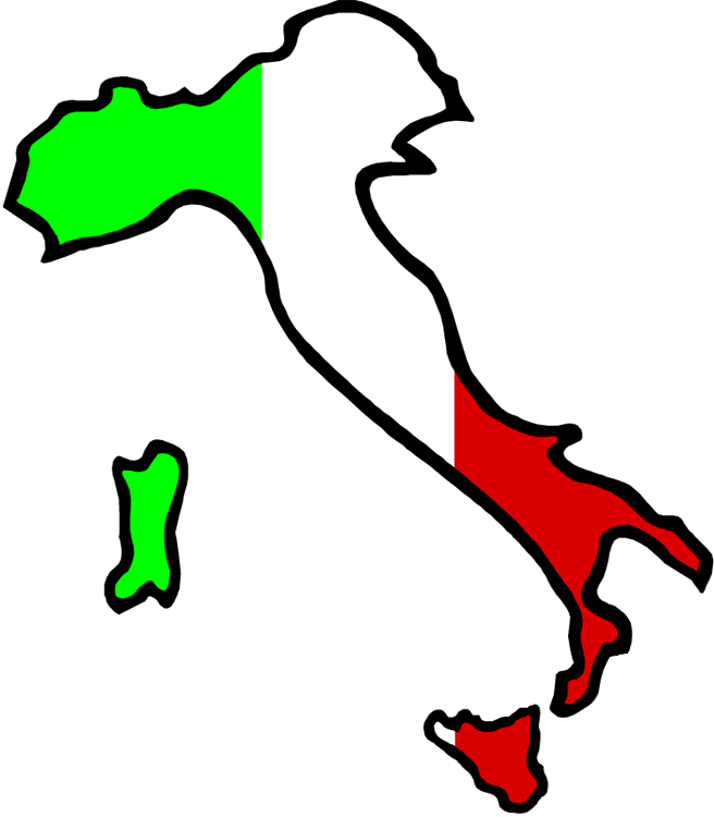 Vector Italy Map PNG Free Image