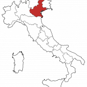 Vector Italië kaart PNG HD -afbeelding