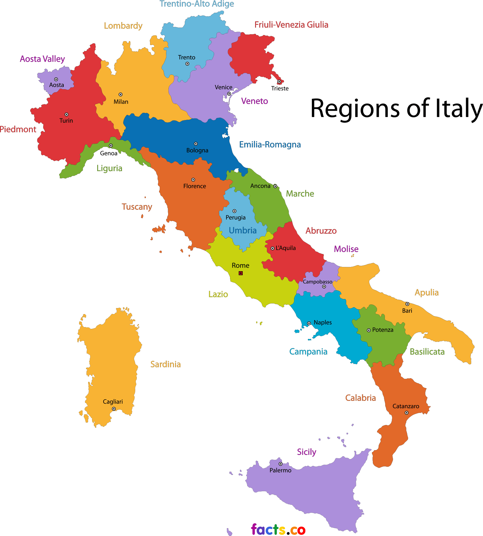Vector Italy Map PNG Images