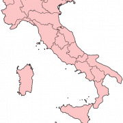 Vector Italy Map PNG Pic