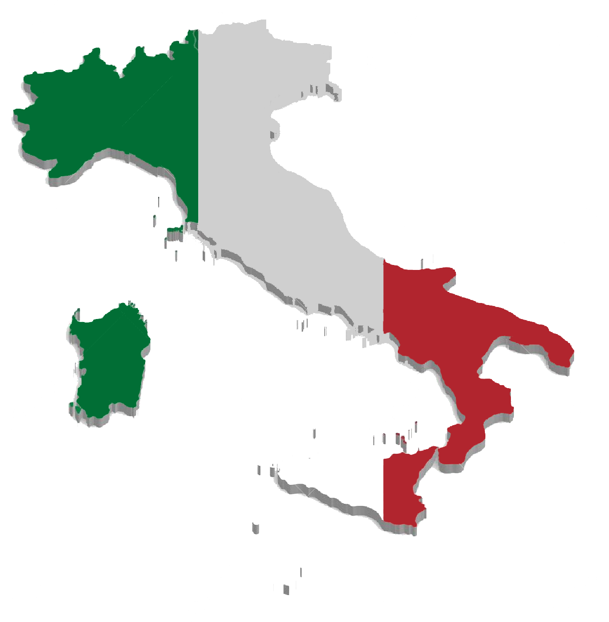 Vector Italy Map PNG Picture