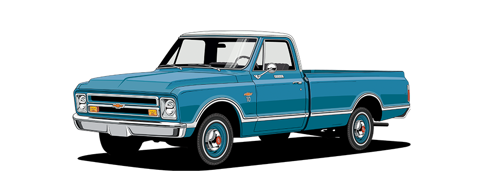 Vintage Pickup Truck PNG Picture