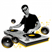 Vitrual DJ Mixer PNG Bild