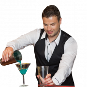 Waiter Serving Food PNG Picture