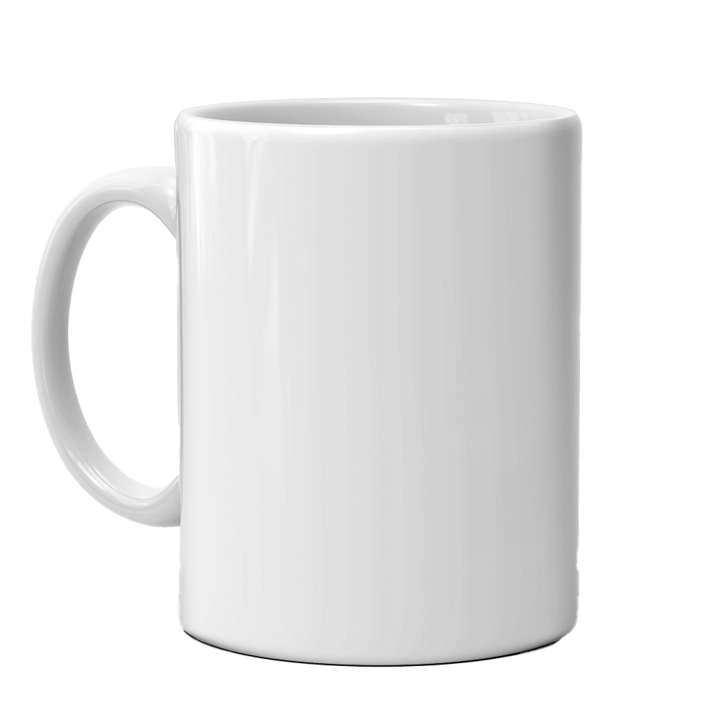 White Coffee Mug PNG High Quality Image