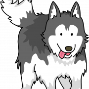 White Husky PNG Images