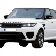 Weißer Range Rover