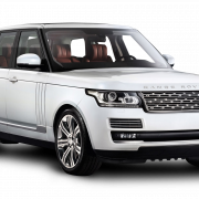 White Range Rover transparente