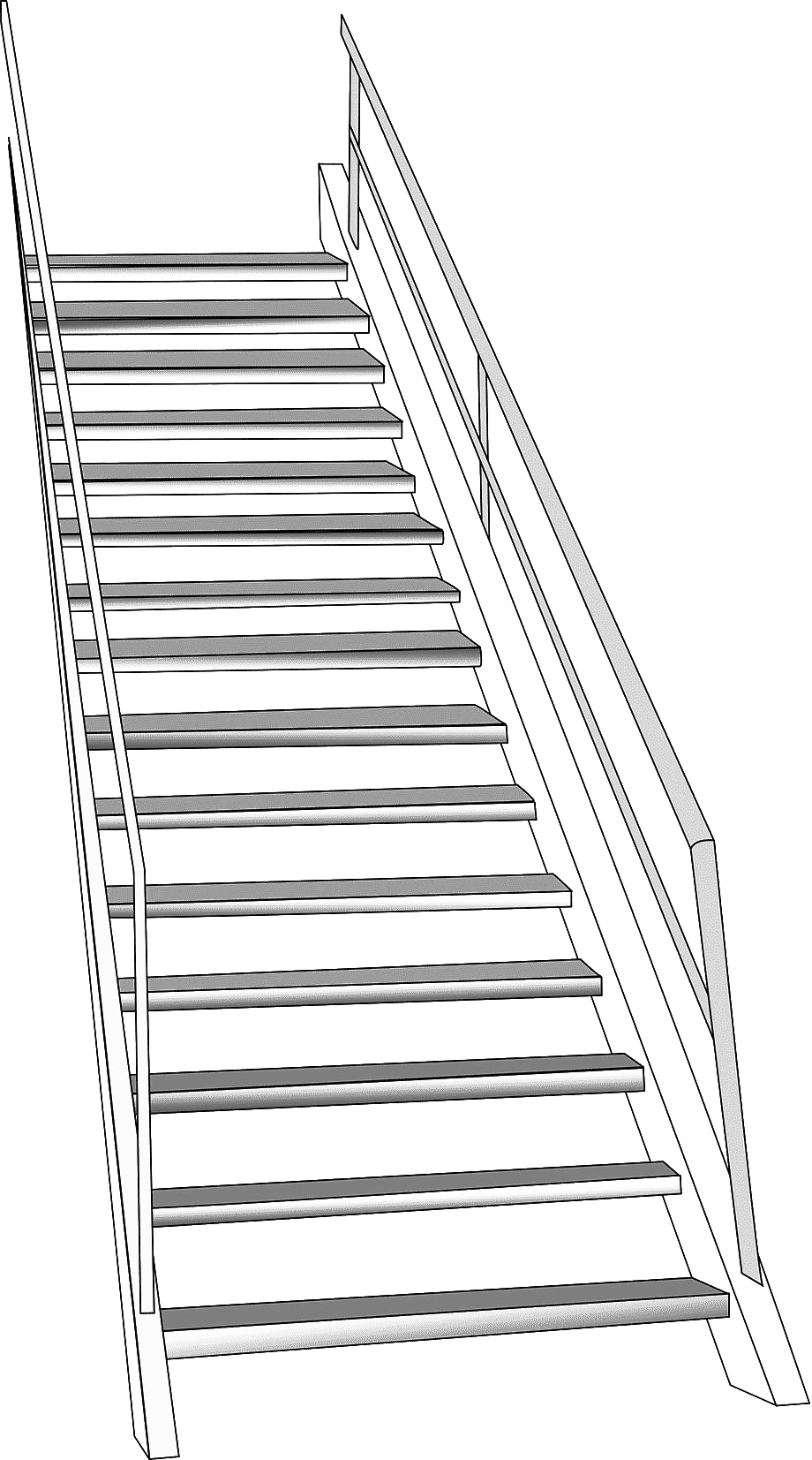 White Stairs PNG Free Download