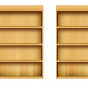 Archivo PNG de estantes de madera