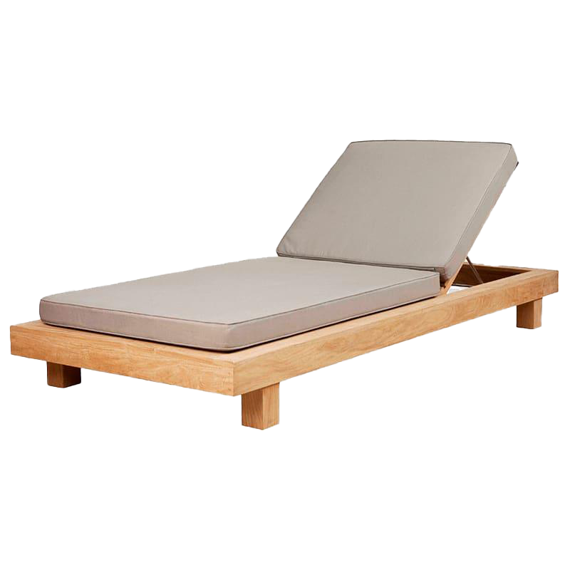 Wood Table Chaise Longue PNG Download Image