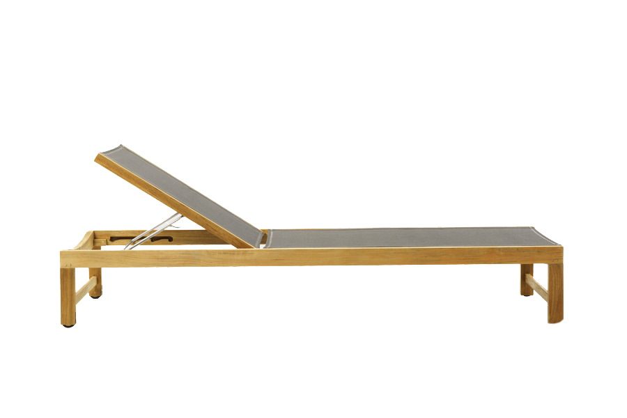 Wood Table Chaise Longue PNG Photo