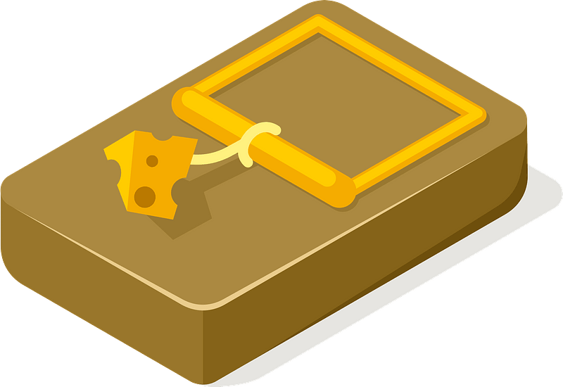 Wooden Mousetrap PNG HD Image
