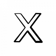 X Letter PNG Images
