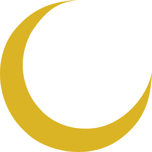 Yellow Crescent Moon PNG Clipart