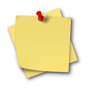 File png appiccicoso giallo nota png