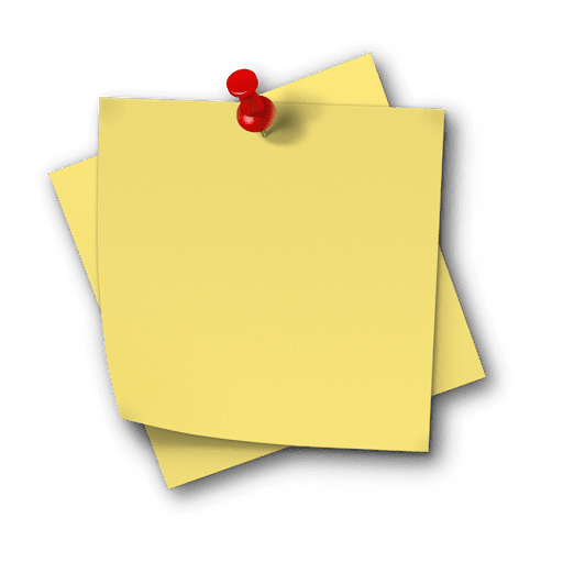 Yellow Sticky Note PNG File