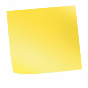 Yellow Sticky Note PNG Free Image