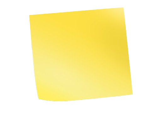 Yellow Sticky Note PNG Free Image