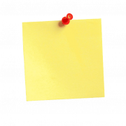Yellow Sticky Note PNG High Quality Image