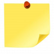 Yellow Sticky Note PNG Image