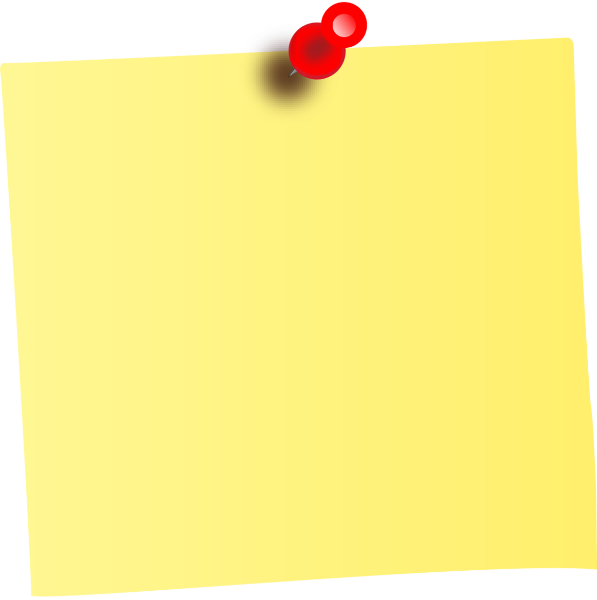 Yellow Sticky Note PNG Images
