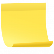 Image PNG de note collante jaune
