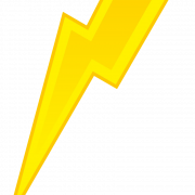 Yellow Thunderbolt PNG Free Download