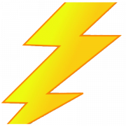 Yellow Thunderbolt PNG Picture
