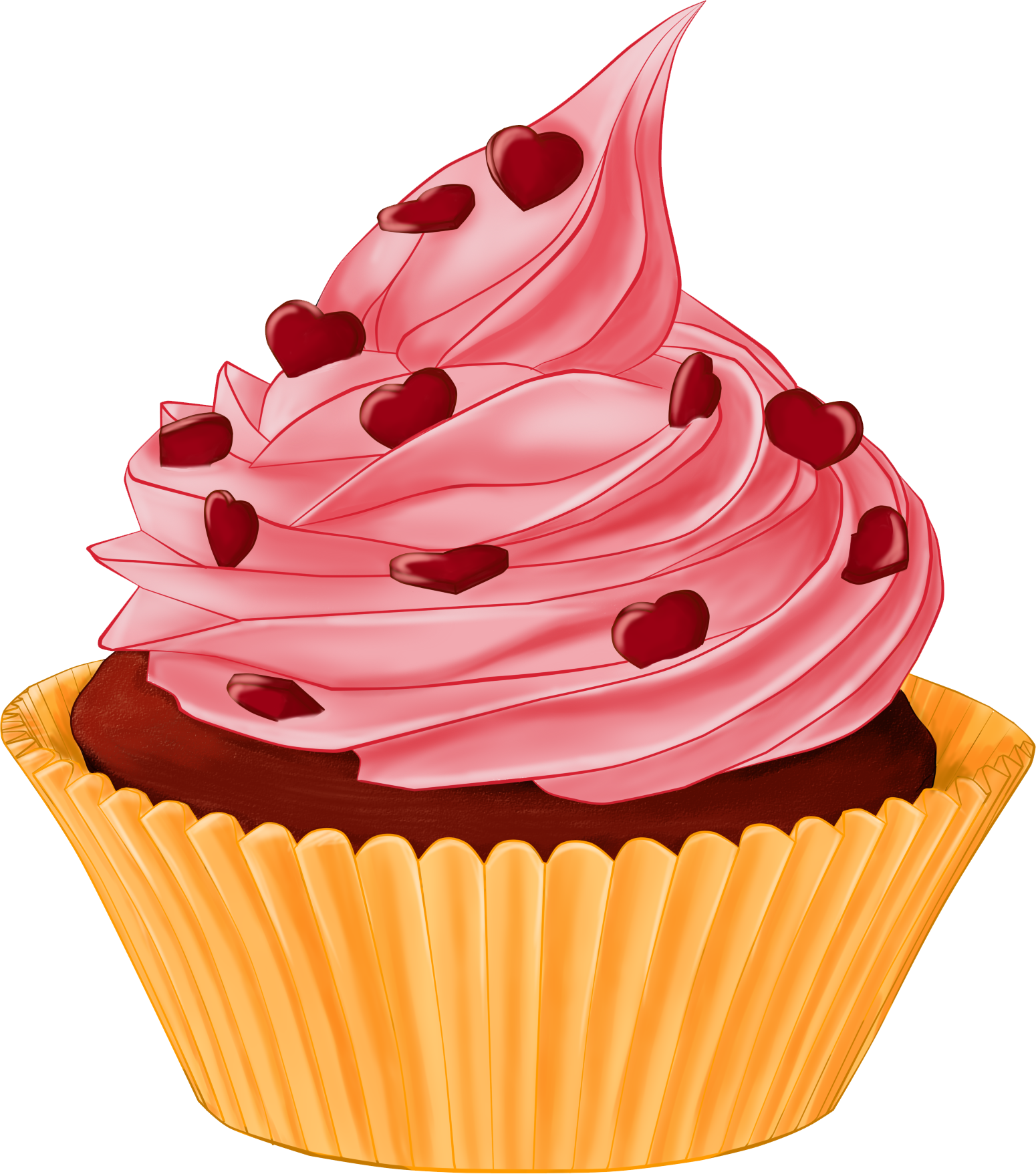 Leckere Cupcake -PNG -Datei