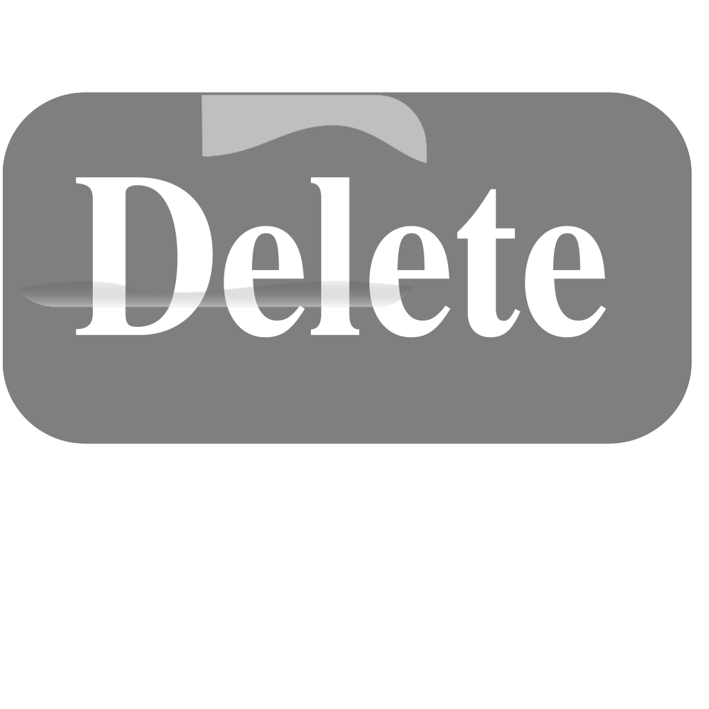 Delete Button PNG Free Image