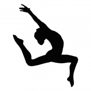 Gymnastics Silhouette PNG File