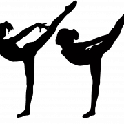 Gymnastik Silhouette PNG Bilder