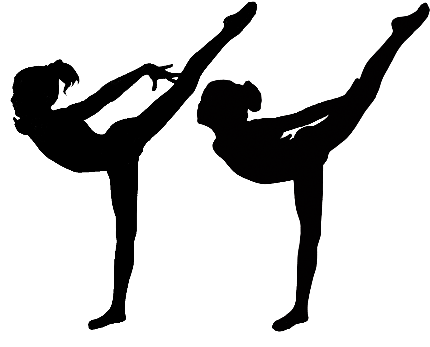 Gymnastics Silhouette PNG Images