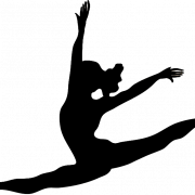 Gymnastik Silhouette PNG transparentes HD -Foto