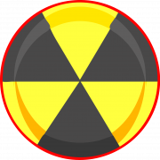 Radiación de signo nuclear PNG HD Imagen
