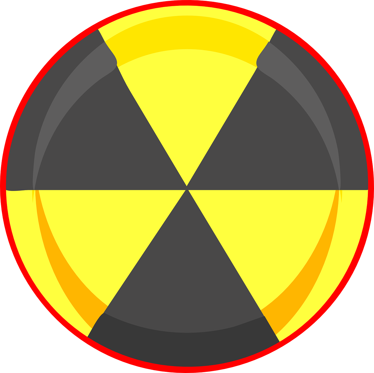 Radiación de signo nuclear PNG HD Imagen