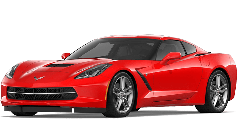 Red Corvette Car PNG Clipart