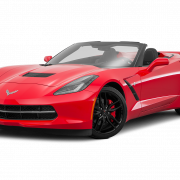 Red Corvette Car PNG File Download Free